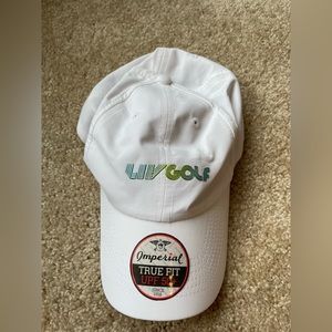 White adjustable LIV Golf hat never worn